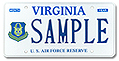 Air Force Reserve Plate
