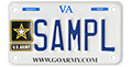 Army (Motorcycle) Plate