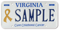 Cure Childhood Cancer Plate