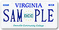 Danville Community College Plate
