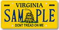 Don't Tread On Me Plate