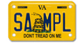 Don't Tread On Me Motorcycle Plate