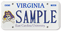 East Carolina University Plate