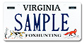 Fox Hunting License Plate Plate