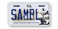 James River Park System Motorcycle Plate