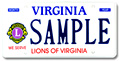 Lions of Virginia Plate