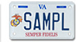 Marine Corps Motorcycle Plate