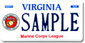 Marine Corps League Plate