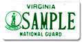 National Guard Retired Plate