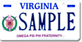 Omega Psi Phi Fraternity Plate