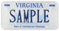 Sons of Confederate Veterans Plate