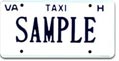 Taxi (For Hire) Plate