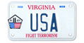 Fight Terrorism Motorcycle Plate