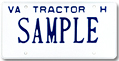 Tractor For Hire Plate