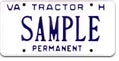 Tractor For Hire Permanent Plate