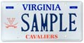 Univ of Virginia V-sabre Plate