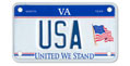 United We Stand Motorcycle Plate