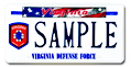Virginia Defense Force Plate