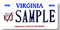 Virginia Union University Plate