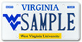 West Virginia University Plate