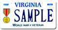 World War II Veteran Plate